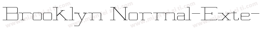 Brooklyn Normal-Exte字体转换